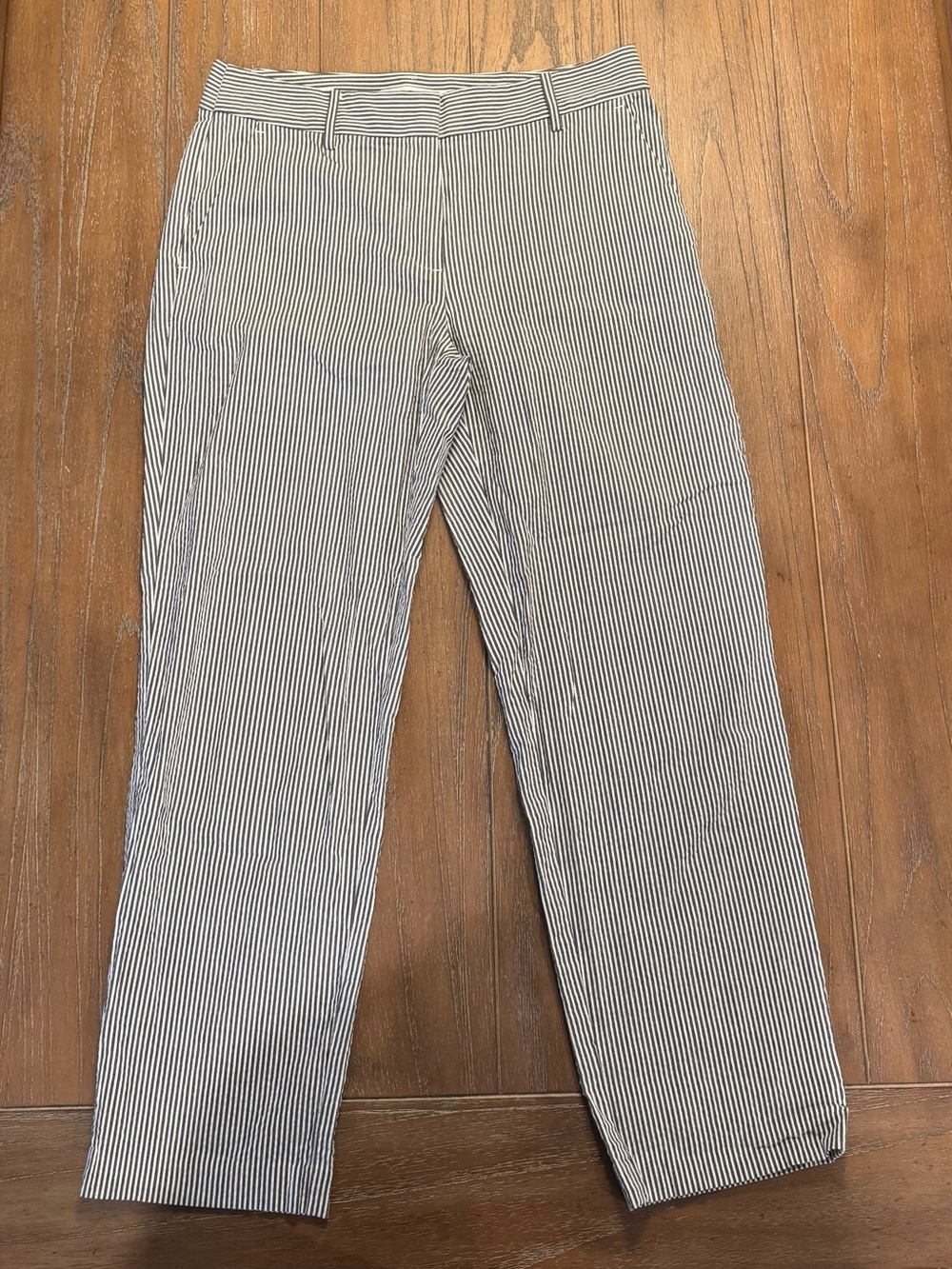 LOFT Women’s Black & White Pinstripe Chinos #81